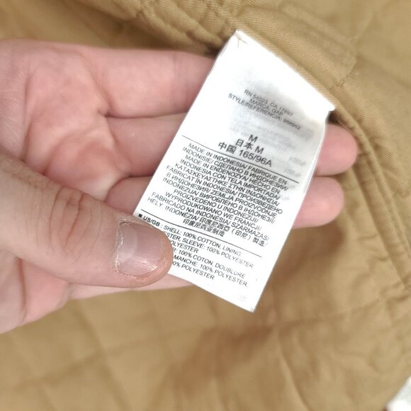 Gap Jacket Mens Medium Military Fishtail Parka Removable Hood Liner Brown Canvas - Picture 13 of 13